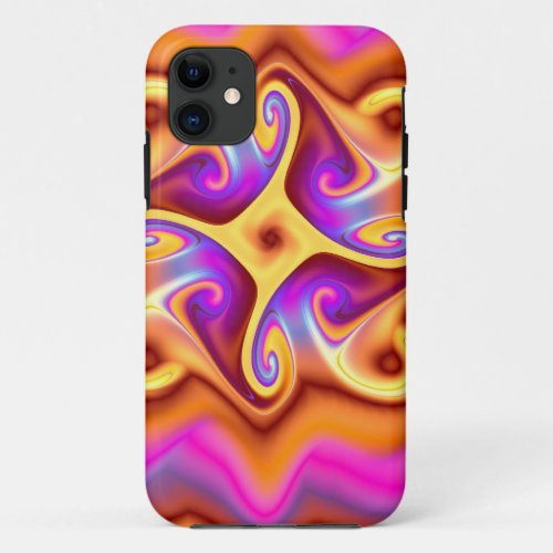 Colorful Abstract Fractal iPhone 11 Case