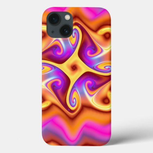 Colorful Abstract Fractal iPhone 13 Case