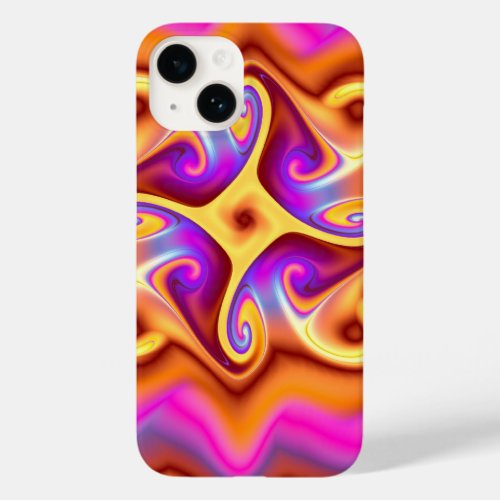 Colorful Abstract Fractal Case_Mate iPhone 14 Case