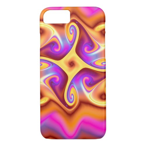 Colorful Abstract Fractal iPhone 87 Case