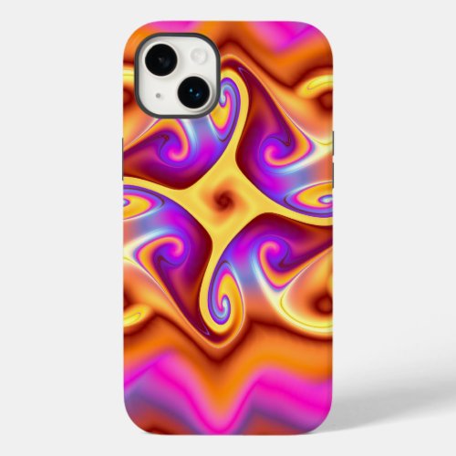 Colorful Abstract Fractal Case_Mate iPhone 14 Plus Case