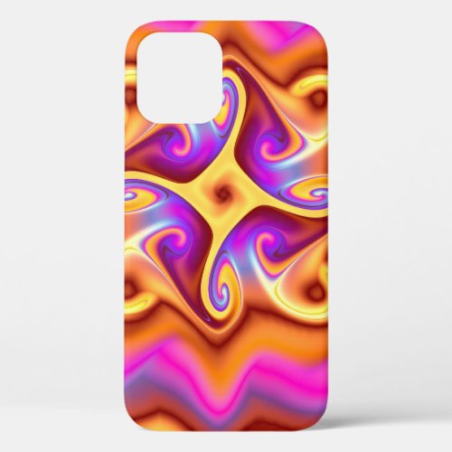 Colorful Abstract Fractal iPhone 12 Case