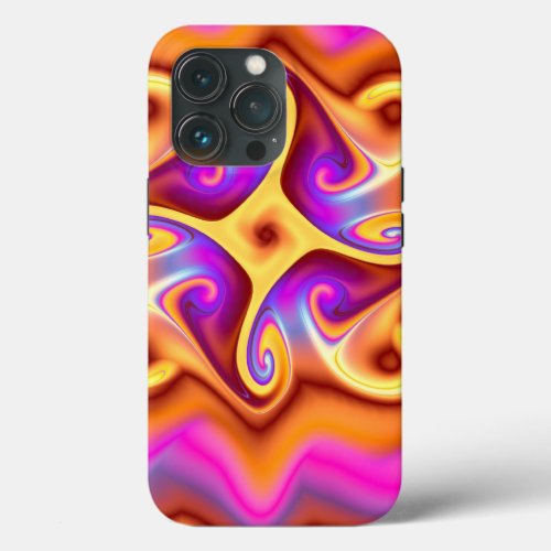 Colorful Abstract Fractal iPhone 13 Pro Case