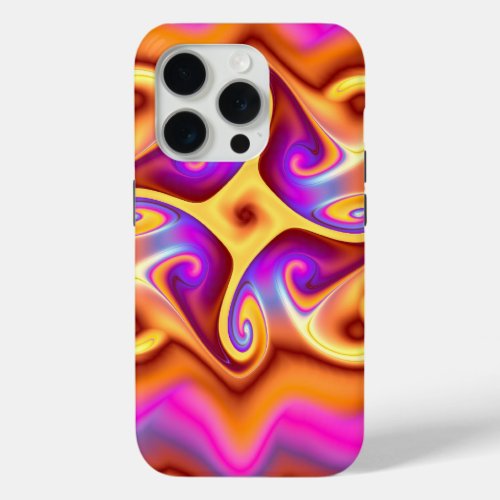 Colorful Abstract Fractal iPhone 15 Pro Case