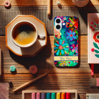 Colorful Abstract Fun Floral Custom Inspirivity