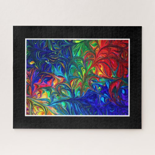 Colorful Abstract Fun Hard Difficult Colorful Jigsaw Puzzle
