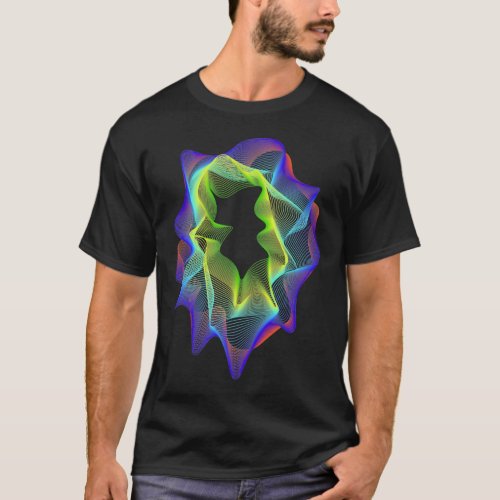 Colorful abstract futuristic transition T_Shirt