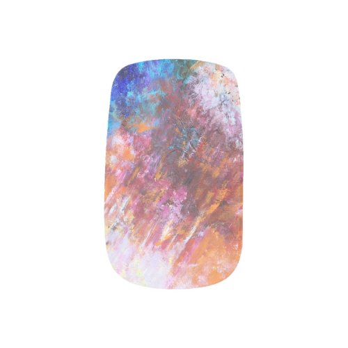Colorful Abstract Galaxy Outer Space Painting Minx Nail Art