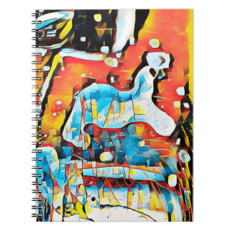 Colorful Abstract Geometric Art Notebook