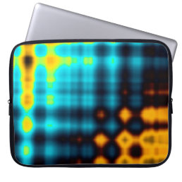 Colorful abstract geometric background with patter laptop sleeve