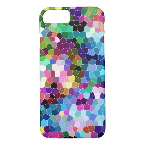 Colorful Abstract Geometric Mosaic Pattern 2 iPhone 87 Case