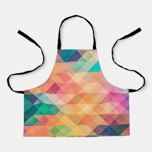 Colorful Abstract Geometric Pattern Apron