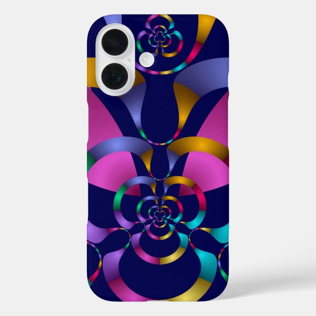 Colorful Abstract Geometric Pattern Case-Mate iPhone Case (Back)