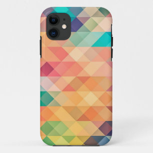 Colorful Abstract Geometric Pattern iPhone 11 Case