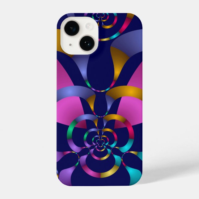 Colorful Abstract Geometric Pattern iPhone Case (Back)