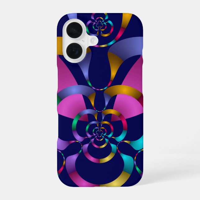 Colorful Abstract Geometric Pattern Iphone Case (Back)