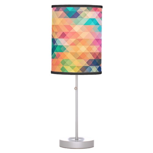 Colorful Abstract Geometric Pattern Table Lamp