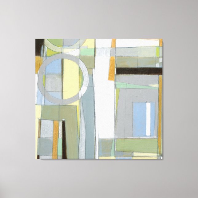 Colorful Abstract Geometric Shapes Canvas Print (Front)