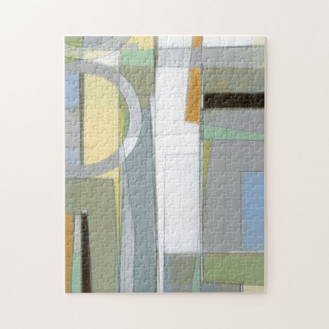 Colorful Abstract Geometric Shapes Jigsaw Puzzle (Vertical)