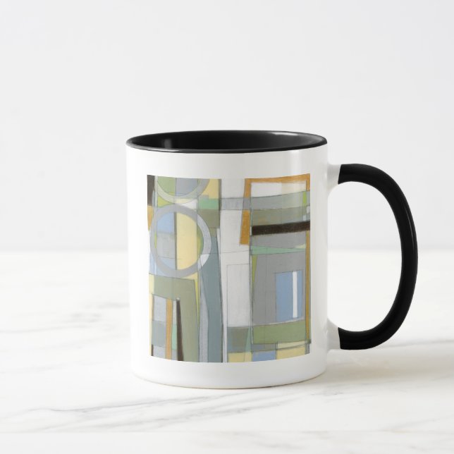 Colorful Abstract Geometric Shapes Mug (Right)