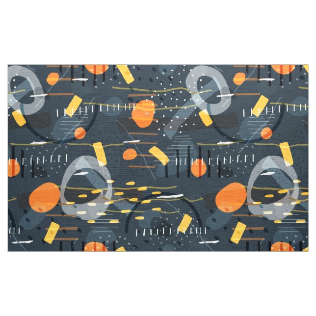 Colorful Abstract Geometric Shapes Pattern Fabric (Yard)