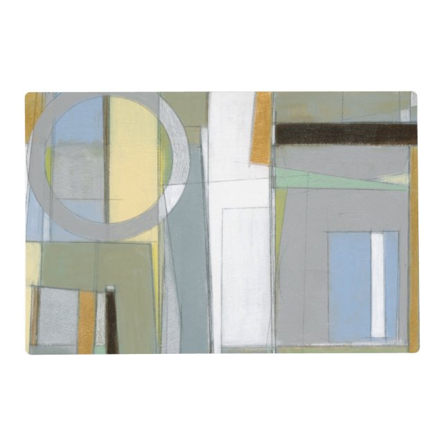 Colorful Abstract Geometric Shapes Placemat (Front)