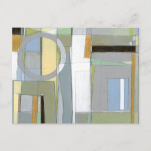 Colorful Abstract Geometric Shapes Postcard