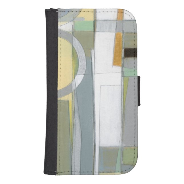 Colorful Abstract Geometric Shapes Samsung Galaxy Wallet Case (Front)