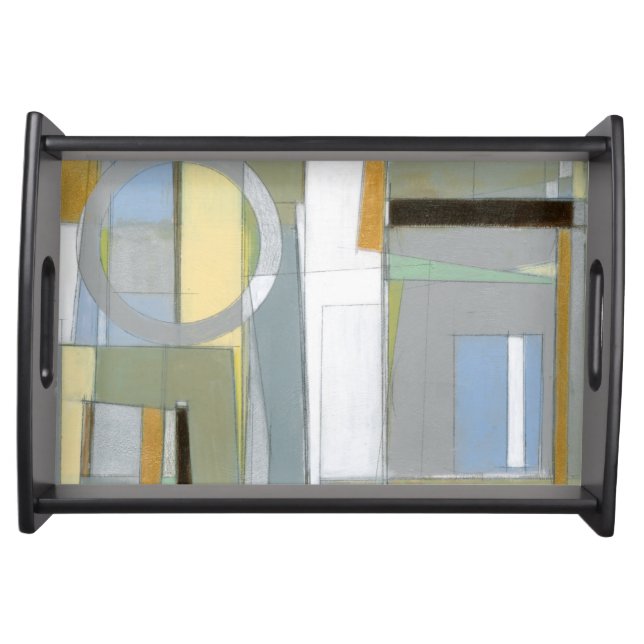 Colorful Abstract Geometric Shapes Serving Tray (Front)