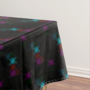 colorful abstract geometric tablecloth
