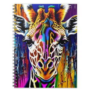 Colorful/abstract/giraffe Notebook