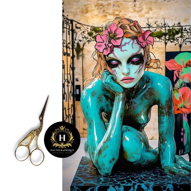 Colorful Abstract Gothic Paris Gargoyle Decoupage  Tissue Paper (Creator Uploaded)