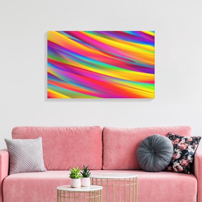 Colorful Abstract Gradient Canvas Print (Insitu(LivingRoom))