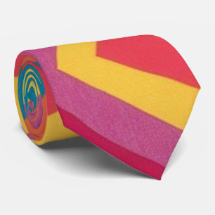 Colorful Abstract Groovy Neck Tie