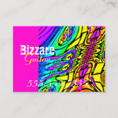 Colorful Abstract Guitar Business Card (Front)
