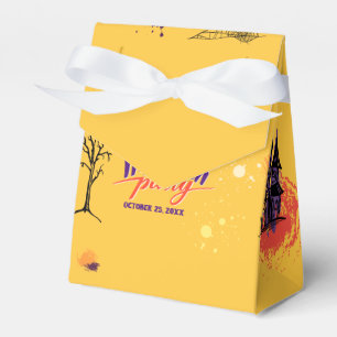 Colorful Abstract Halloween Party Favor Boxes