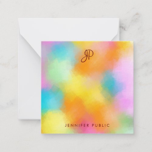 Colorful Abstract Handwritten Monogram Template