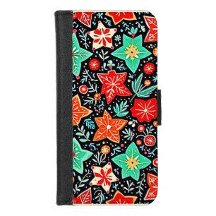 Colorful Abstract Holiday Design iPhone 8/7 Wallet Case