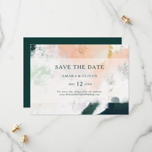 Colorful Abstract Horizontal Save the Date