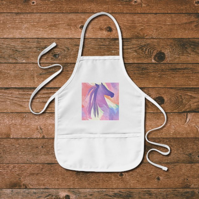 Colorful abstract horse  kids' apron (Creator Uploaded)