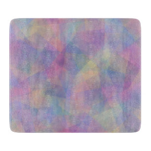 Colorful Abstract Illusion Pattern Cutting Board
