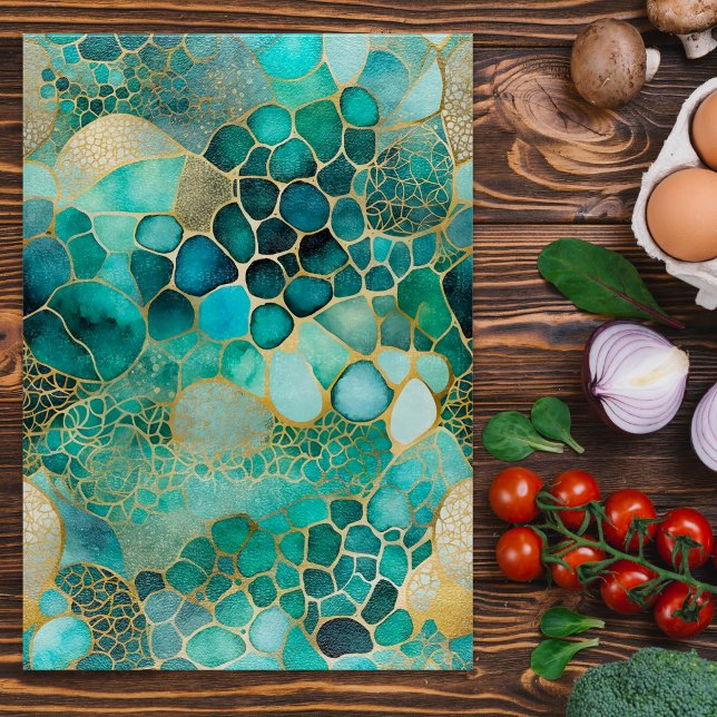 Colorful Abstract Ink Art Chopping Board (Creator Uploaded)