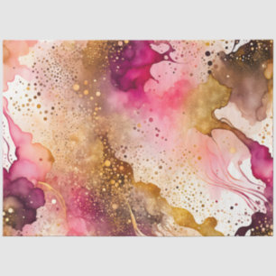 Colorful Abstract Ink Art Tissue Paper