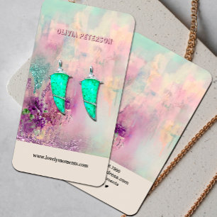 Colorful Abstract jewelry earring display card