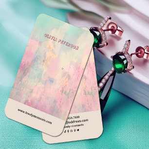 Colorful Abstract jewelry earring display card