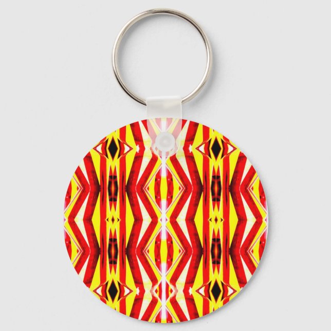 Colorful abstract keychain (Front)