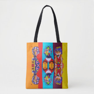 COLORFUL ABSTRACT LADIES TOTE BAG
