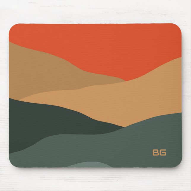 Colorful abstract landscape mouse pad (Front)