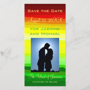 Colorful Abstract Landscape - Save the Date