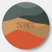 Colorful abstract landscape wireless charger  (Front)